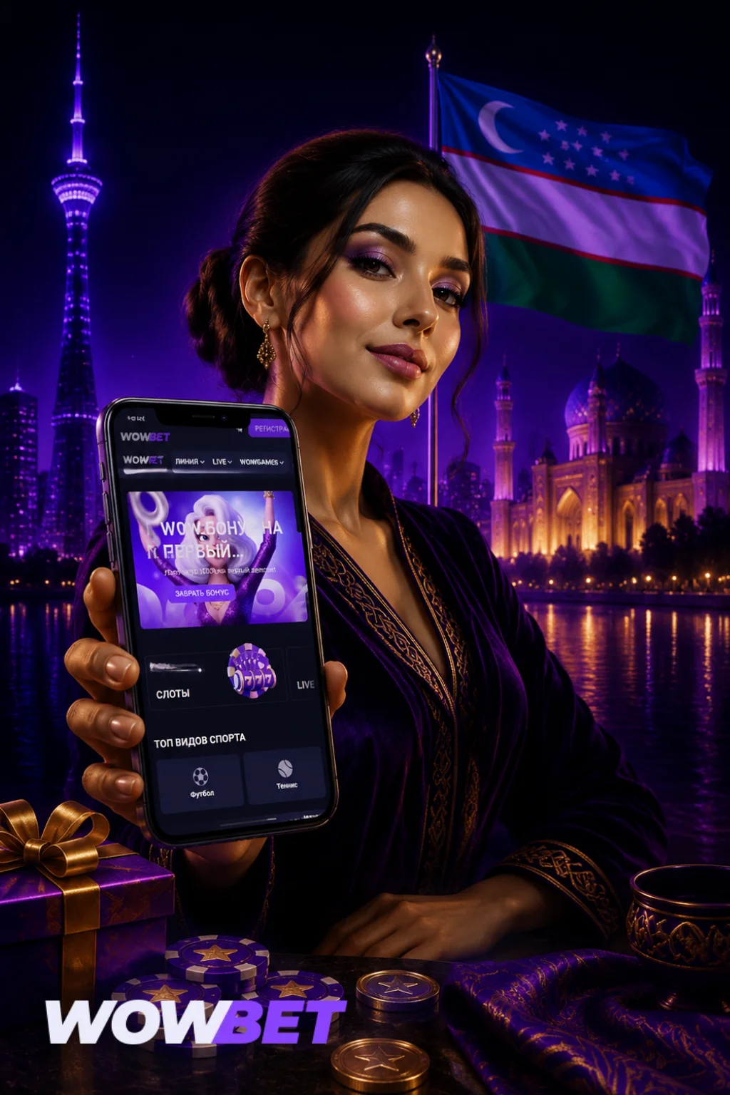 Wowbet app Узбекистан — мобильное приложение для Android и iOS